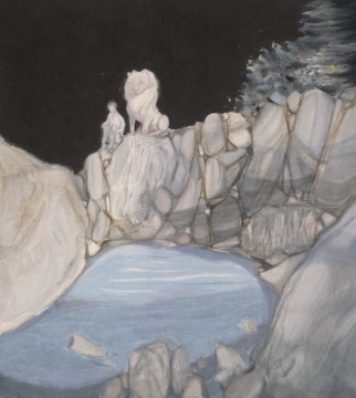 黨震 《夜曲之二》 143×127.5cm 紙本設色 2015
