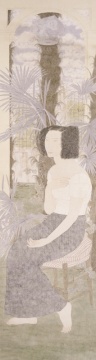 張見 《懸浮的記憶》 190x54cm 絹本設色 2001年