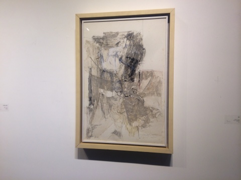 顧黎明《武神》紙板上膠、色粉筆、蠟紙 71.5×48.5cm 2002
