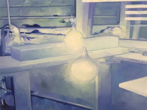 2014年作品《室內滂沱》局部
