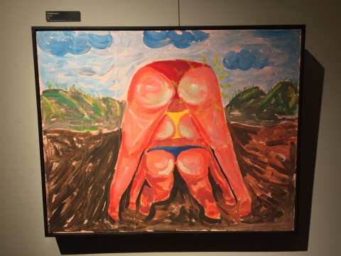 《這不是為無名山增高一米》 630×503cm 丙烯 2014
