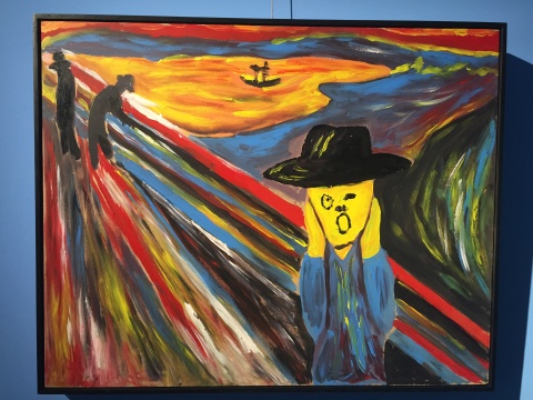 《又鬧》  630×503cm  油畫 2014
