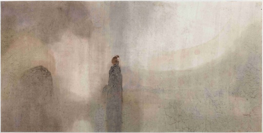 《百年孤獨(dú)》 70×140cm 紙本設(shè)色 2013
