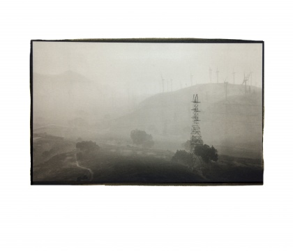 《雨中的公路》25.4x15.3cm 鉑金印相 2014