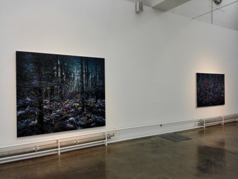 《美麗新世界12號》、《一支人類探險隊的迷失》 200×230cm、140×200cm 綜合材料 2015
