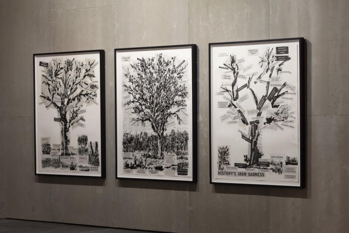 威廉·肯特里奇?zhèn)€展“樣板札記”現(xiàn)場
