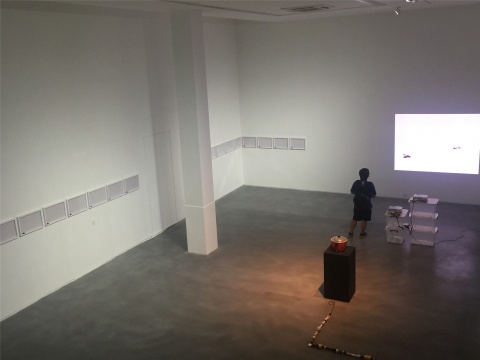 在空間二層的VIP室俯瞰展廳
