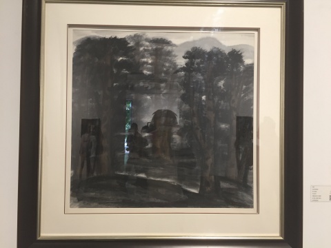林風眠 《林間》 63×66cm 紙本水彩
