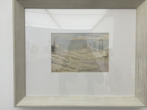 吳作人 《青藏高原寫生》 38×26cm 紙本水彩 1945

