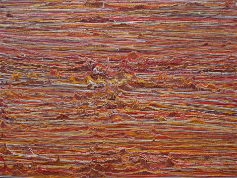 【優(yōu)秀獎】高科 《流逝》 布面綜合材料 150×200cm 2015
