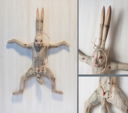 【展望獎】陳文才 《致青春之三閹割》 雕塑：木、鐵 45×158×120cm  廣州美術(shù)學(xué)院  2014

