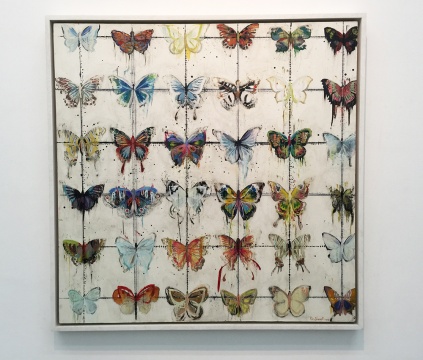 《雙雙》 120 × 120cm    布面油畫    2013
