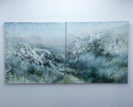  《原上草》 120 × 240cm    布面油畫    2013
