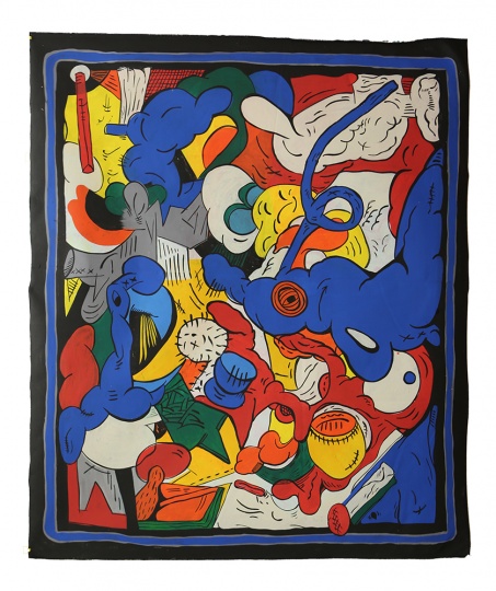 陳棟帆  《  》  布面丙烯   156 x 170cm   2015   由清影藝術(shù)空間提供