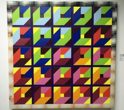 趙要    《很有想法的繪畫1-417》   180×180cm  布面丙烯  2014
