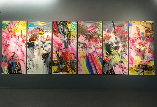 楊述 《無題2010.10.24》  200×100cm  布面丙烯   2010
