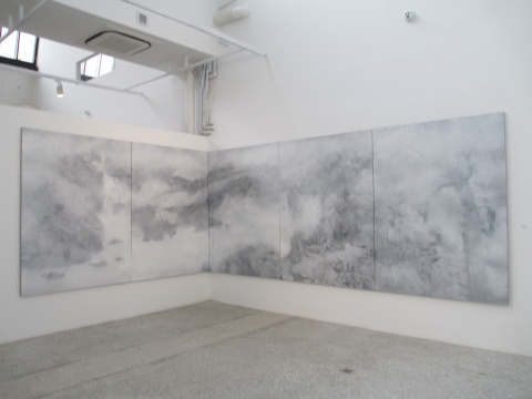 《清氣朦朧》200×750cm