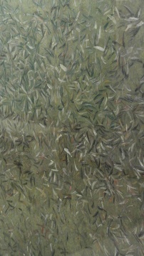 申亮《2015 No.6》110cm×79cm 紙本 丙烯 鉛粉 2015