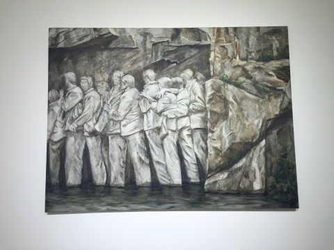 《小崗石窟014》120×160cm 布面油畫 2014