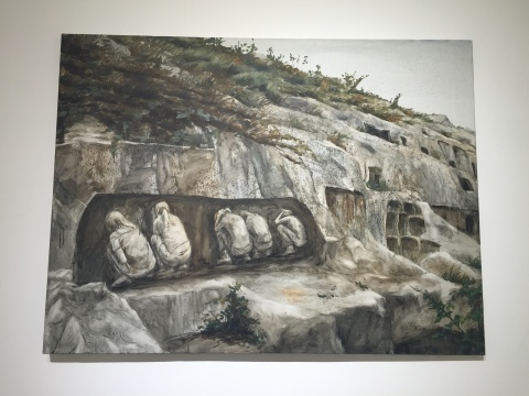 《小崗石窟015》120×160cm 布面油畫 2014
