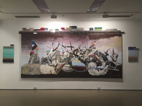 楊帆 《革命》200×450cm 布面油畫 2014
