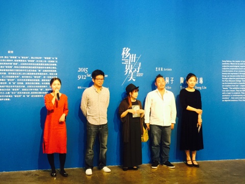 策展人、索卡臺北負責人、藝術家飯?zhí)锿┳印⑺囆g家陶發(fā)、藝術家董琳
