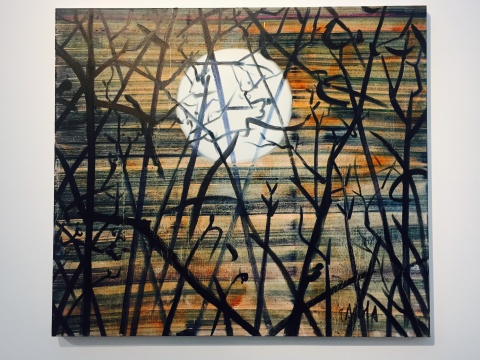 作品《哦，好》，山中月亮來自遠古
