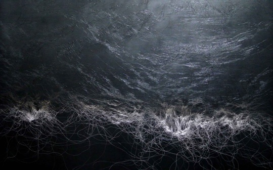 周杰《-∞?#5》120×180cm 布面油畫(huà) 2015
