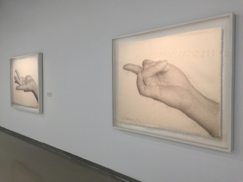二、作品之“社會(huì)身份認(rèn)同——文化與性別意識(shí)”

2005年作品《手語》系列
