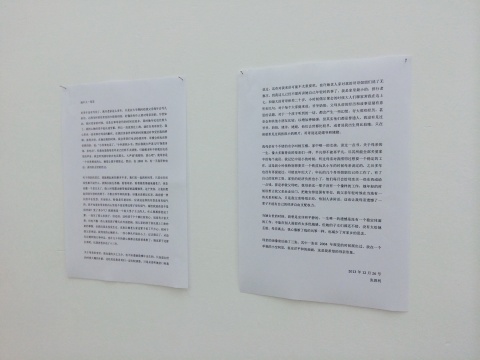 張恩利對這兩件作品的自述
