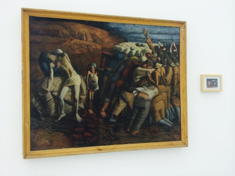 王興偉《高粱地》140×172cm 布面油畫 1991
