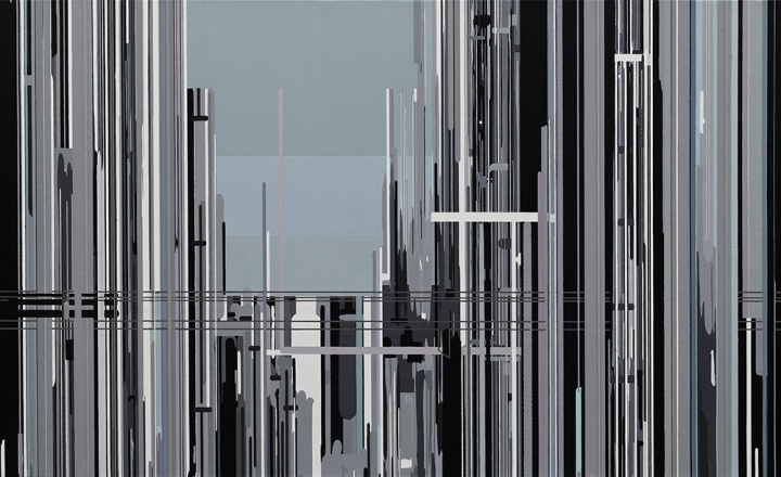 劉韡   《紫氣》  布面油彩  180 x 300cm  2009
