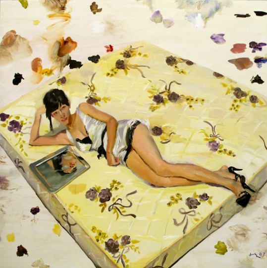 《琪琪》 200x200cm 布面油畫 2007

