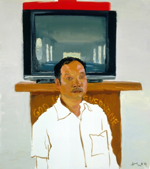 《兒子》 100x90cm 布面油畫 2009
 
