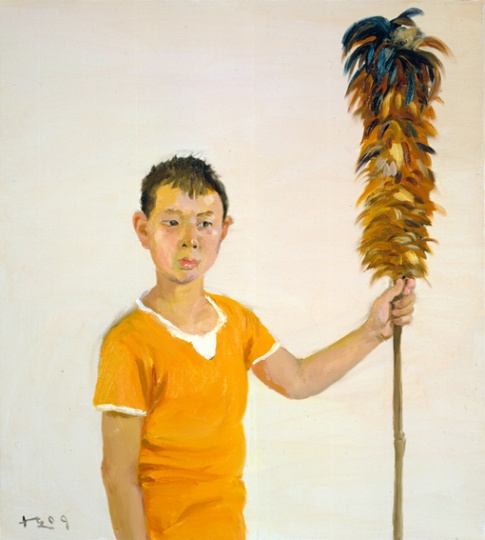 《孫子》 100x90cm 布面油畫 2009
