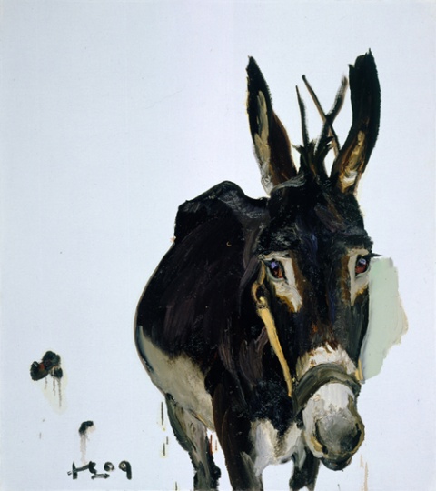 《驢》 100x90cm 布面油畫 2009
