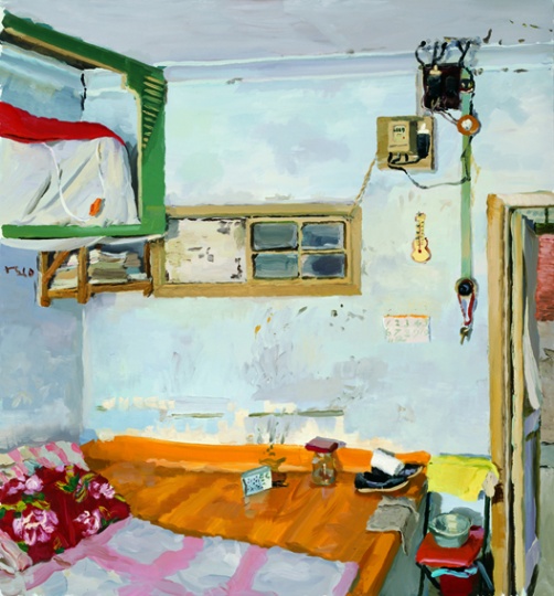 《我的老家》 150x140cm 布面油畫 2010
