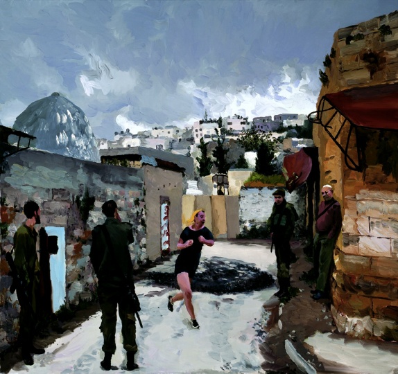 《在以色列和巴基斯坦之間no.20》150x140cm布面油畫 2013
