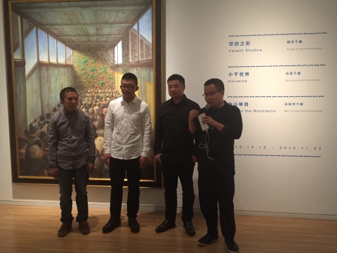 左起：任俊華、石磊、熊宇、Hi藝術(shù)中心負責人伍勁
