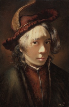 《自傳體——24歲 懂光的意義》45×70cm 布面油畫(huà) 2015
