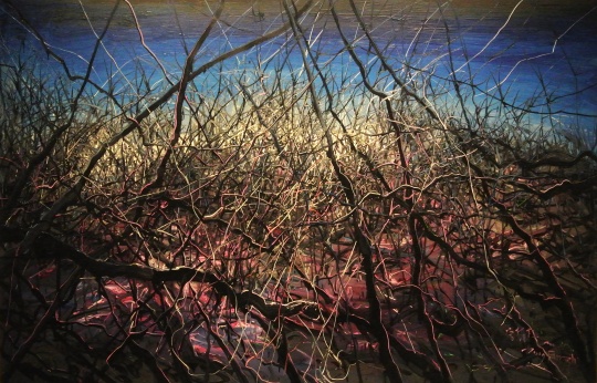 曾梵志《無題09-1-3》180×280cm 布面油畫 2008
