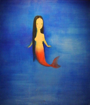 劉野《美人魚》 200×180cm 布面油畫 1999
