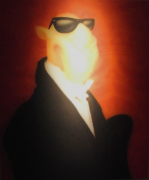 周鐵海《駱駝先生》 150×120cm 布面油畫 2002
