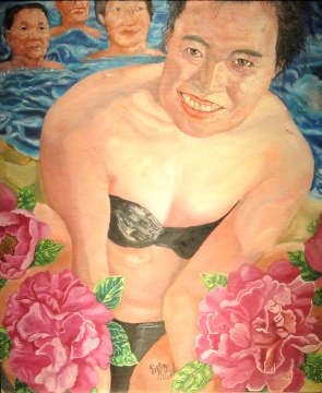 劉煒《出水芙蓉》60×50cm 布面油畫 1993
