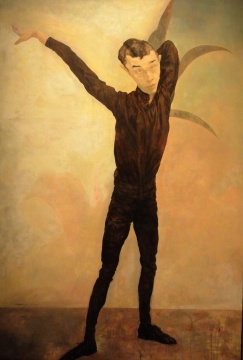 毛焰《記憶或者舞蹈的黑玫瑰》 230×150cm 布面油畫 1996

