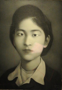 張曉剛《同志系列》 79×50cm 布面油畫 1995
