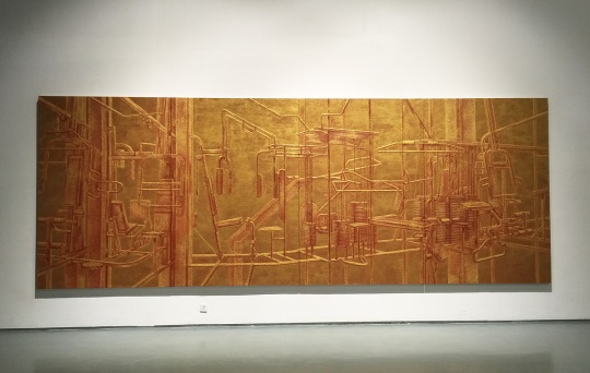 藏坤坤   《鍍金》   230×620cm   綜合媒介   2013
