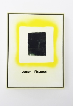 《Lemon Flavored.B-0501》  40×30cm   布面丙烯、鉛筆和絲網(wǎng)印刷     2015
