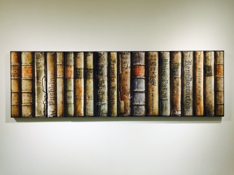 《hardbacks#1》三聯(lián)畫(huà)  91x219cm 布面油畫(huà) 2015
