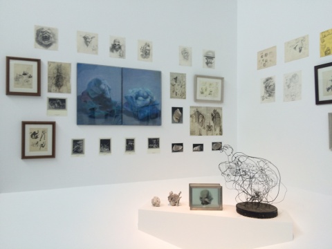 第四展廳現(xiàn)場，呈現(xiàn)了夏小萬創(chuàng)作中的起承轉(zhuǎn)合
